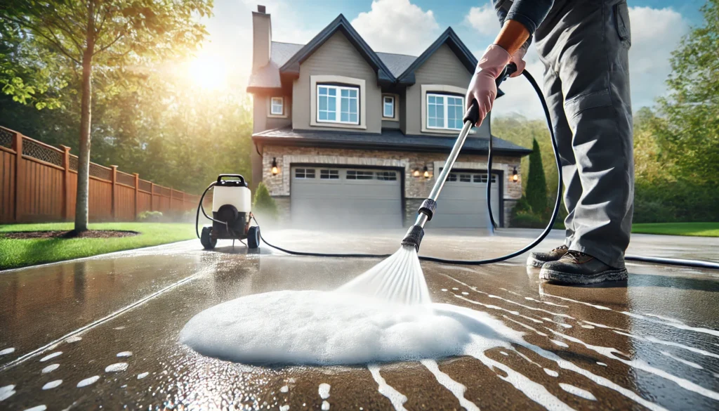 Sparkle Outdoor Services is the best company in the Augusta area for your concrete pressure washing needs.